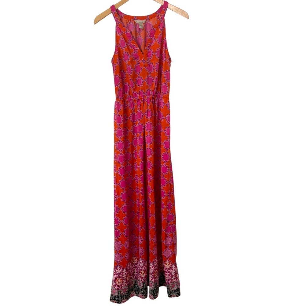 Pink and Orange maxi Dress by Banana Republic - Picture 2 of 9